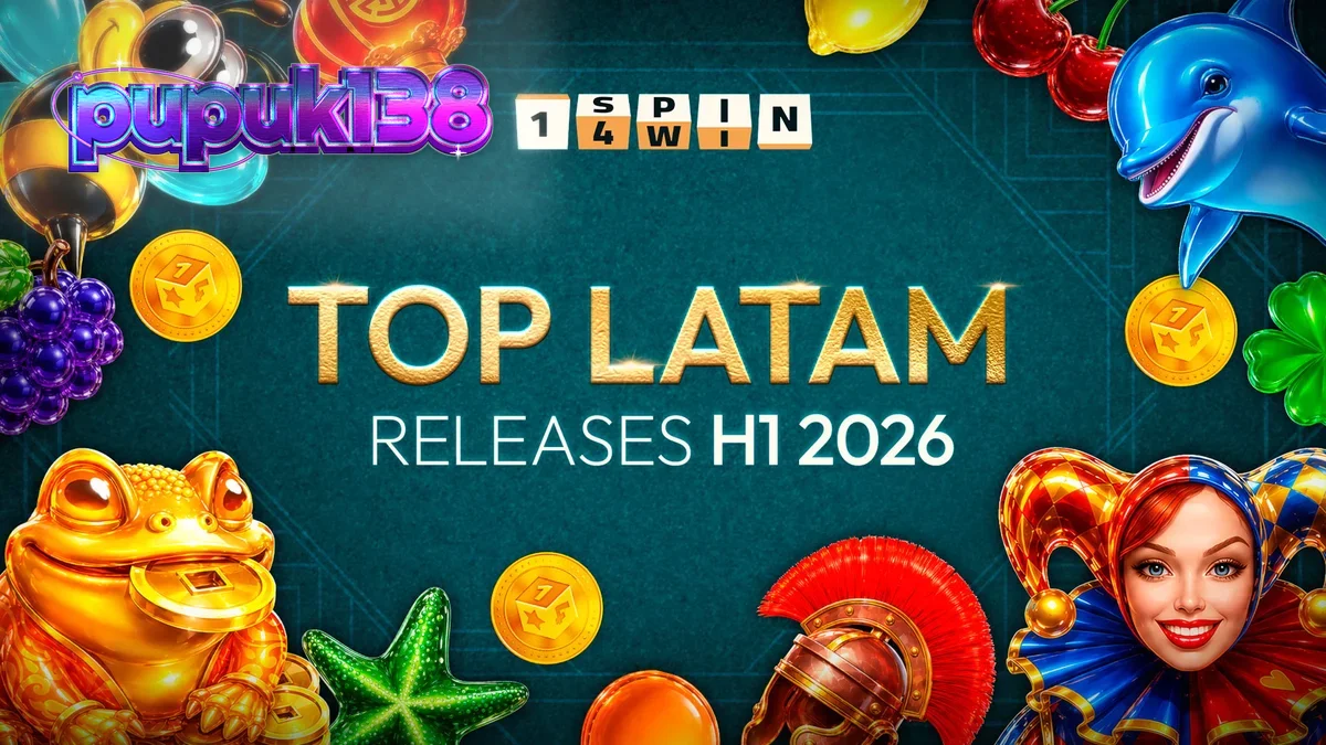 Tampilan visual dari mesin slot bertema buah modern dengan elemen grafis yang cerah.